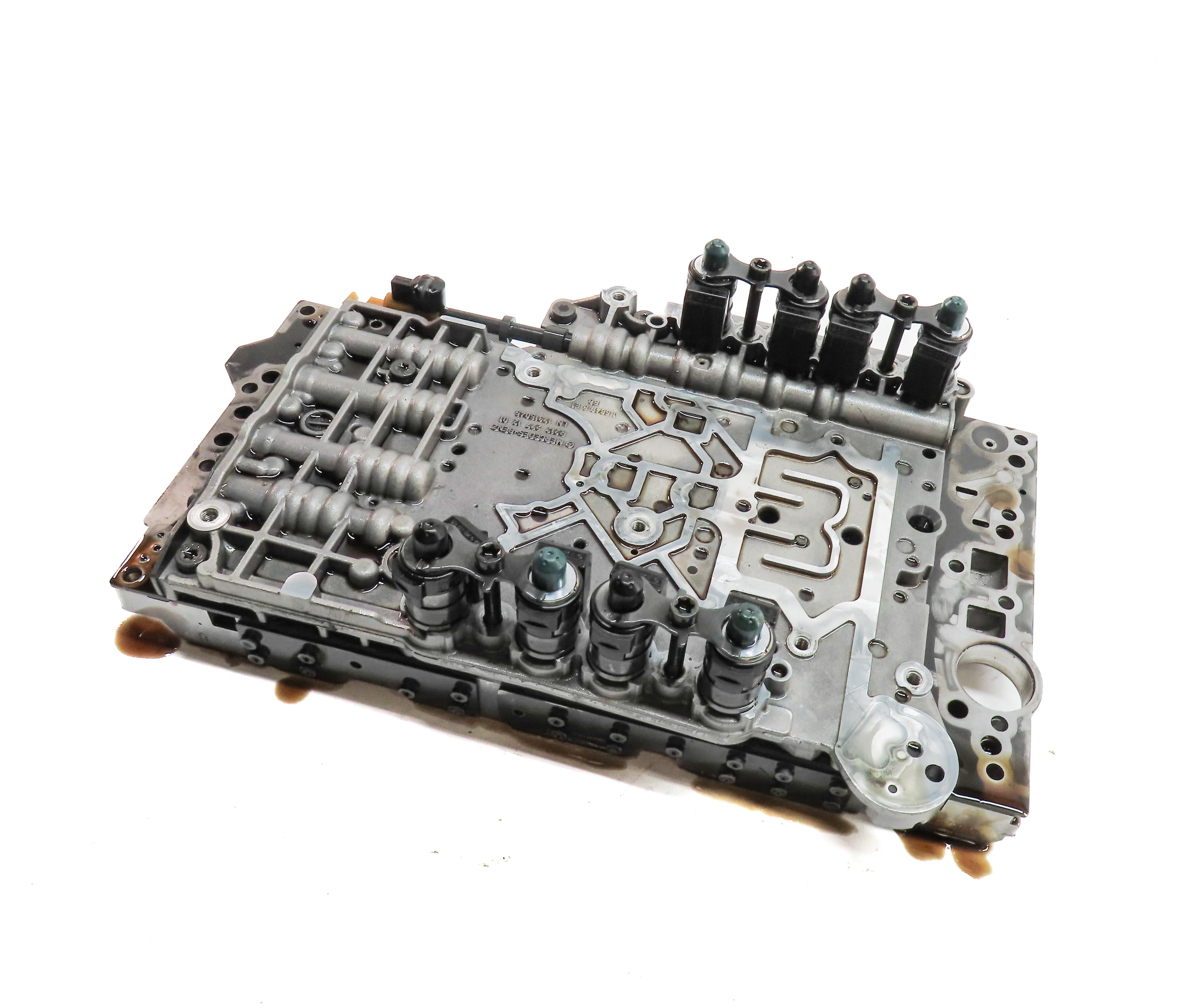 12-15 MERCEDES C250 C350 SLK250 SLK350 (W204) TRANSMISSION VALVE BODY BLOCK — exact item pictured